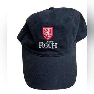 Retro ROTH RE Black Heraldic Lion Cotton Strap Back Baseball Golf Hat